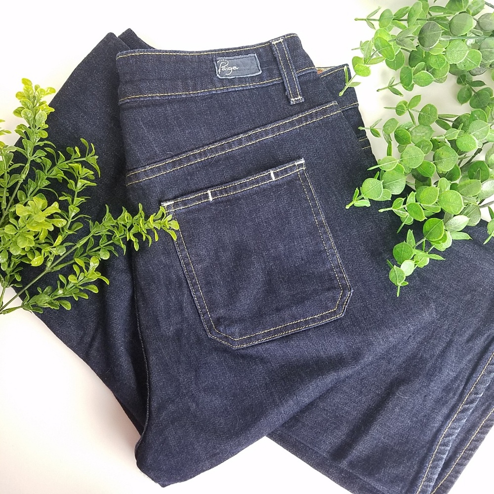 ANTHROPOLOGIE Paige Roxley Dark Wash Wide Leg Pant - Picture 2 of 6